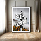 Personalized Street Sign Art Canvas Print