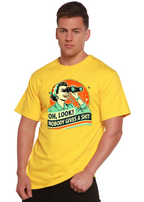 Funny Retro Woman Unisex Bamboo/Cotton Graphic T-Shirt