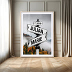 Personalized Street Sign Art Canvas Print