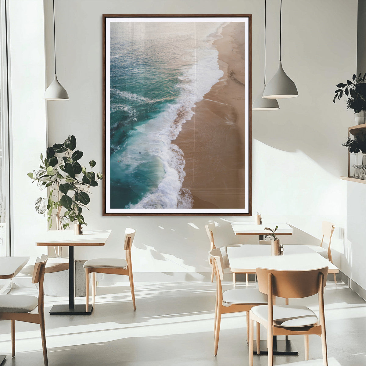 Serene Ocean Waves Wall Art Beach Wall Decor