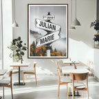 Personalized Street Sign Art Canvas Print