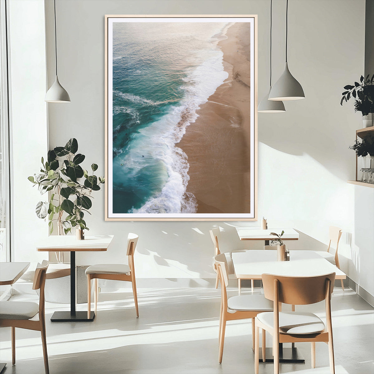 Serene Ocean Waves Wall Art Beach Wall Decor