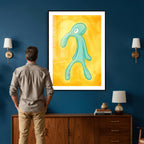Squidward Tentacles Wall Art Canvas Print | Bold and Brash