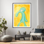 Squidward Tentacles Wall Art Canvas Print | Bold and Brash