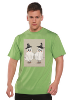 Cute Ghost Men's Bamboo Viscose/Organic Cotton Short Sleeve Graphic T-Shirt