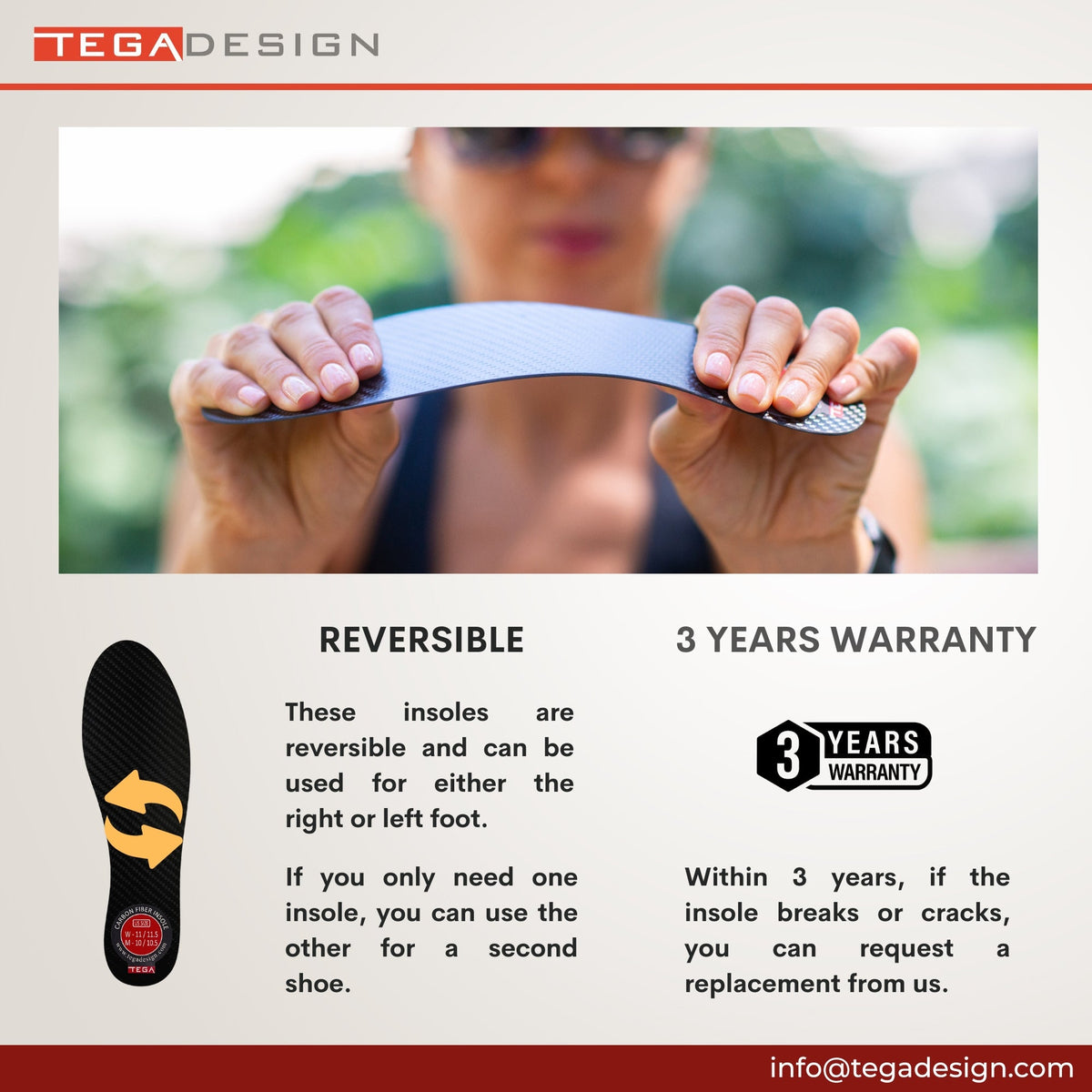Very Rigid Carbon Fiber Insole (1.5mm)