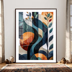 Abstract Flower Wall Art Canvas Print