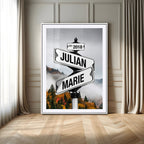Personalized Street Sign Art Canvas Print