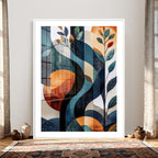 Abstract Flower Wall Art Canvas Print