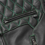 Tactical Emerald Men’s Motorcycle Leather Vest