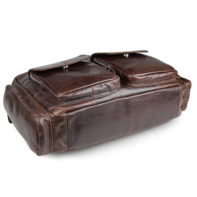 Flash Sale Vintage Leather Messenger Bag Mens Leather Briefcase
