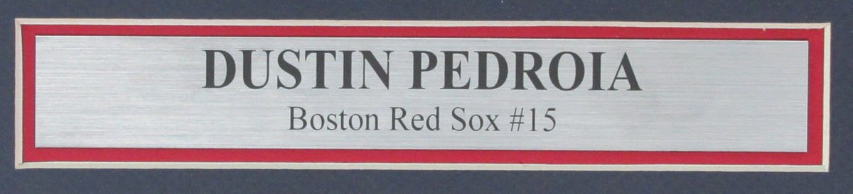 Dustin Pedroia Autographed 8x10 Photo Boston Red Sox Framed Beckett 188966