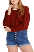 Women's High Waist Button Front Denim Shorts