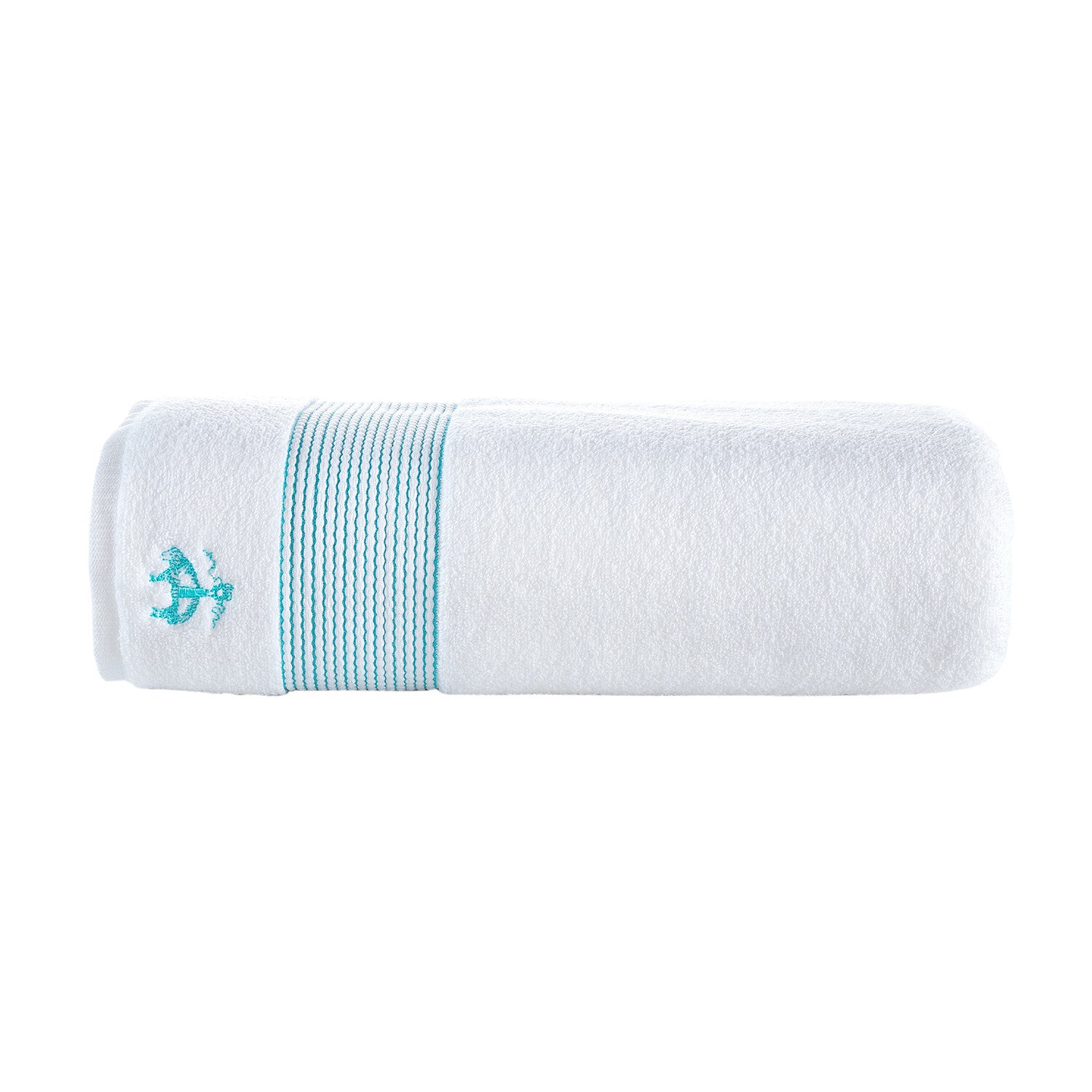 Brooks Brothers Rope Stripe Border // Bath Sheet