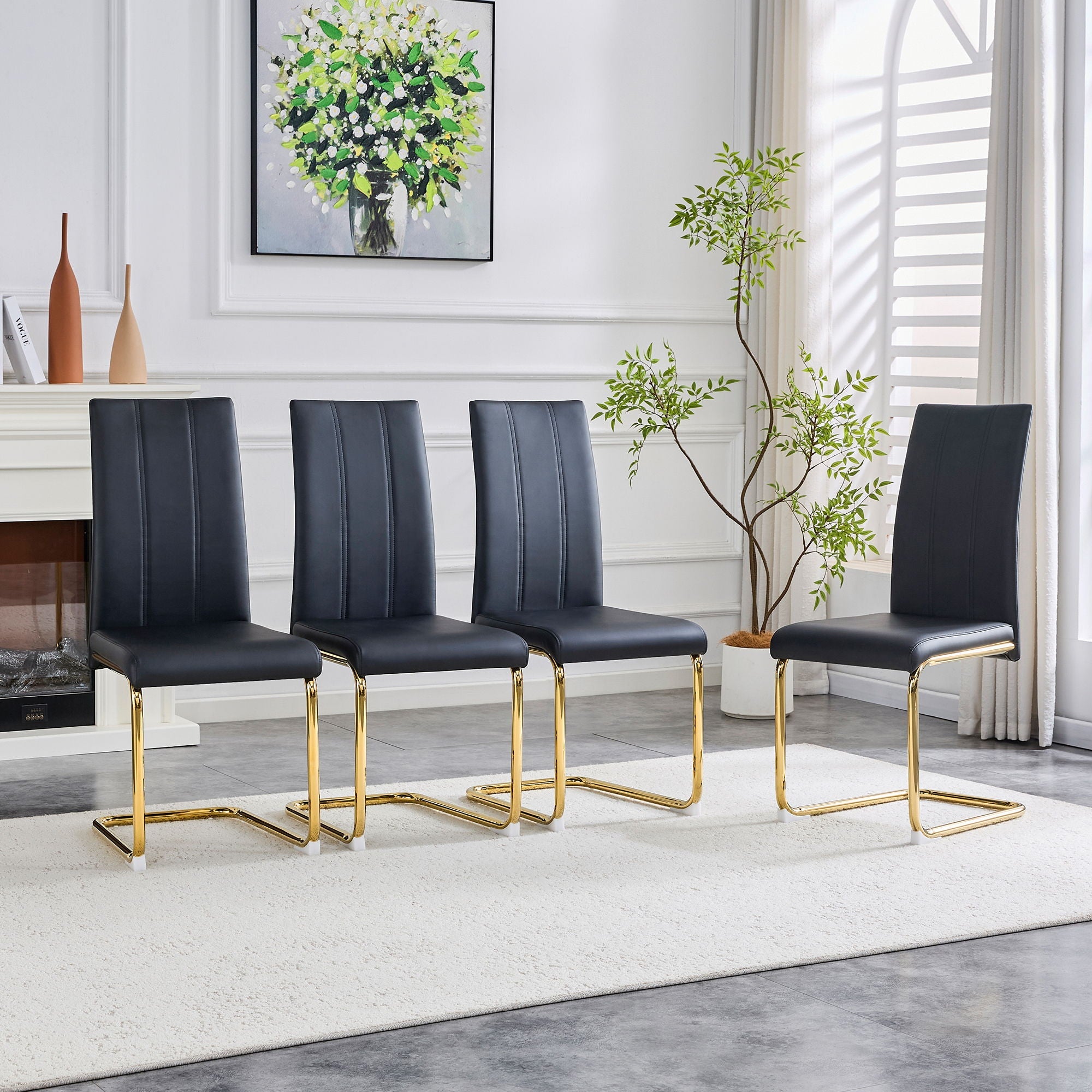 Luxury Aesthetic Upholstered Dining Chairs