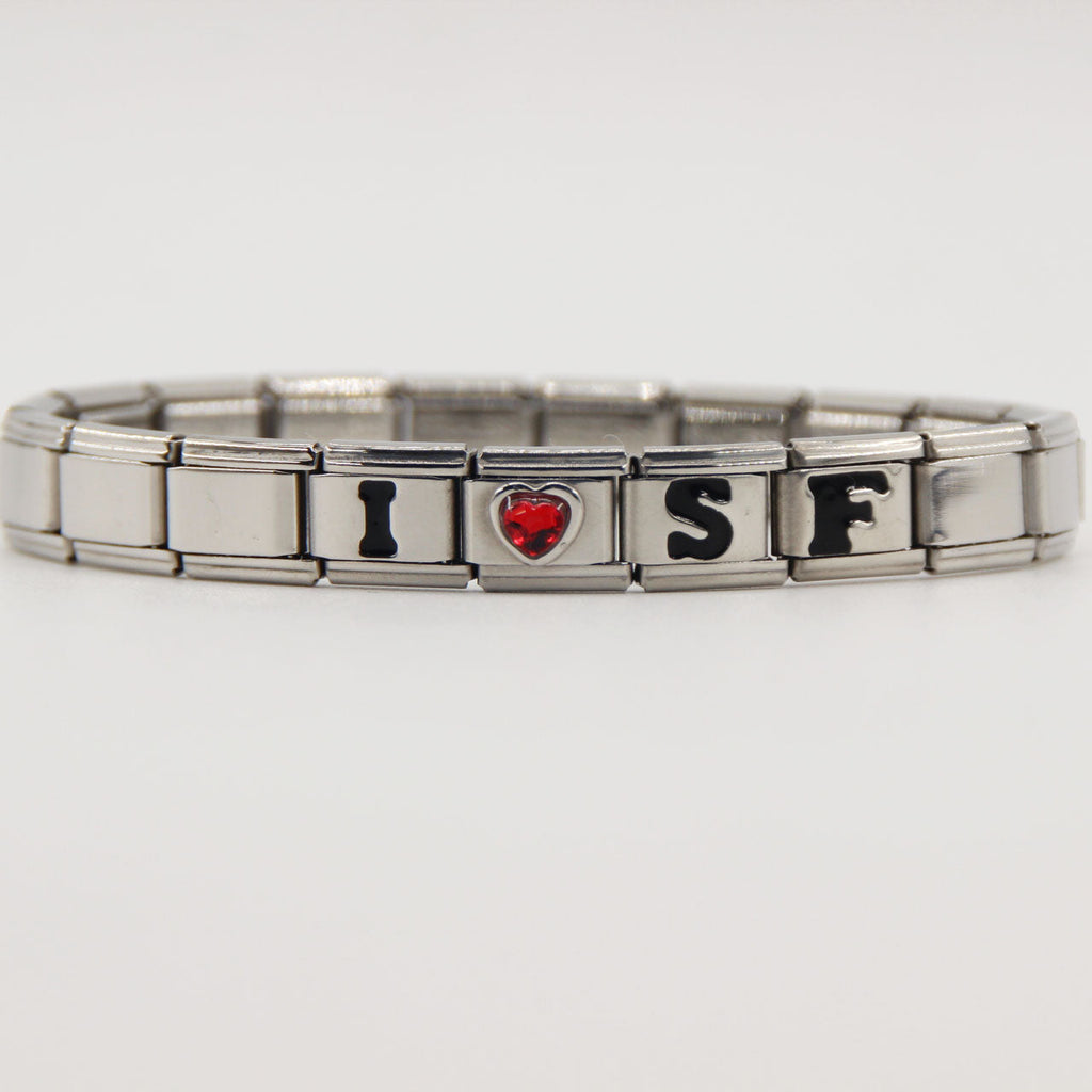 San Francisco 49ers Italian Charm Bracelet – Sports Fan Gift for Holiday, Birthday & Game Day