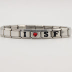 San Francisco 49ers Italian Charm Bracelet – Sports Fan Gift for Holiday, Birthday & Game Day