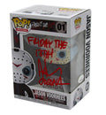 Ari Lehman Signed/Insc Funko Pop! #01 "Friday the 13th" Signed in Red JSA 190714