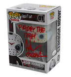 Ari Lehman Signed/Insc Funko Pop! #01 "Friday the 13th" Signed in Red JSA 190714