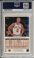 Monty Williams Knicks Signed/Auto 1994 Upper Deck Card #246 PSA/DNA 163608