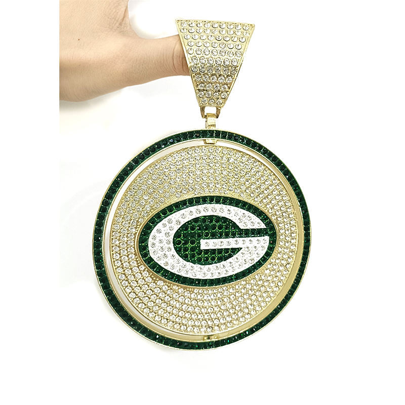 Rotating Sports Team Logo Pendant Necklace –  Perfect Gifts for True Fans