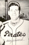 Wally Westlake Pirates Signed/Autographed 3x5  Photo 179321