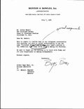July 7, 1964 Letter to Browns Art Modell for Jim Brown Personna Ad  145005