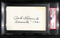 Carla  Laemmle Signed/Inscribed 3x5 Index Card "Dracula" 1931 PSA/DNA 183927