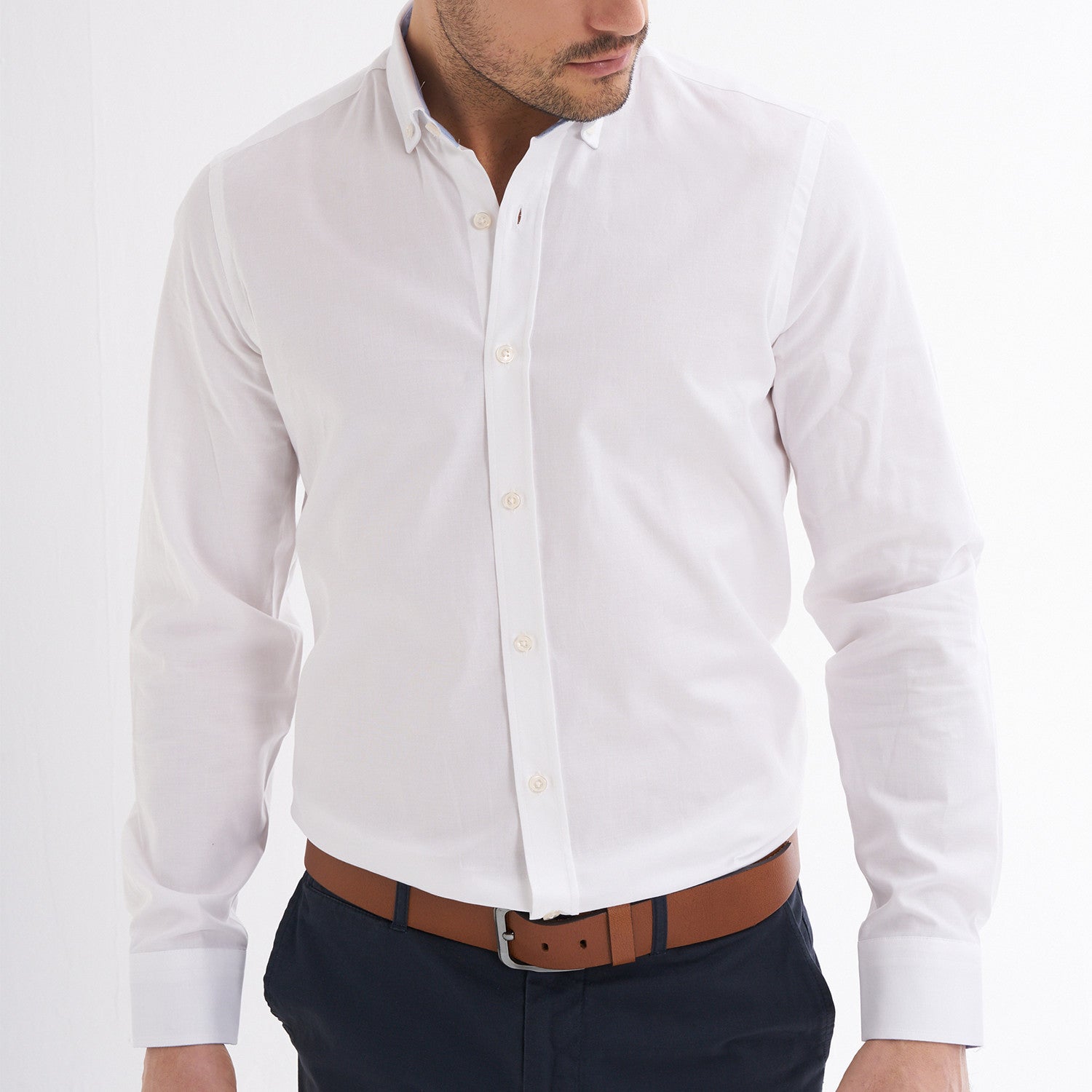 Emilio Button-Up Shirt // White