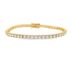 5.50ct Diamond Tennis Bracelet 18KT Yellow Gold