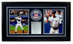 Derek Jeter HOF 8x10 Photo Collage with HOF Patch Yankees Framed 177205