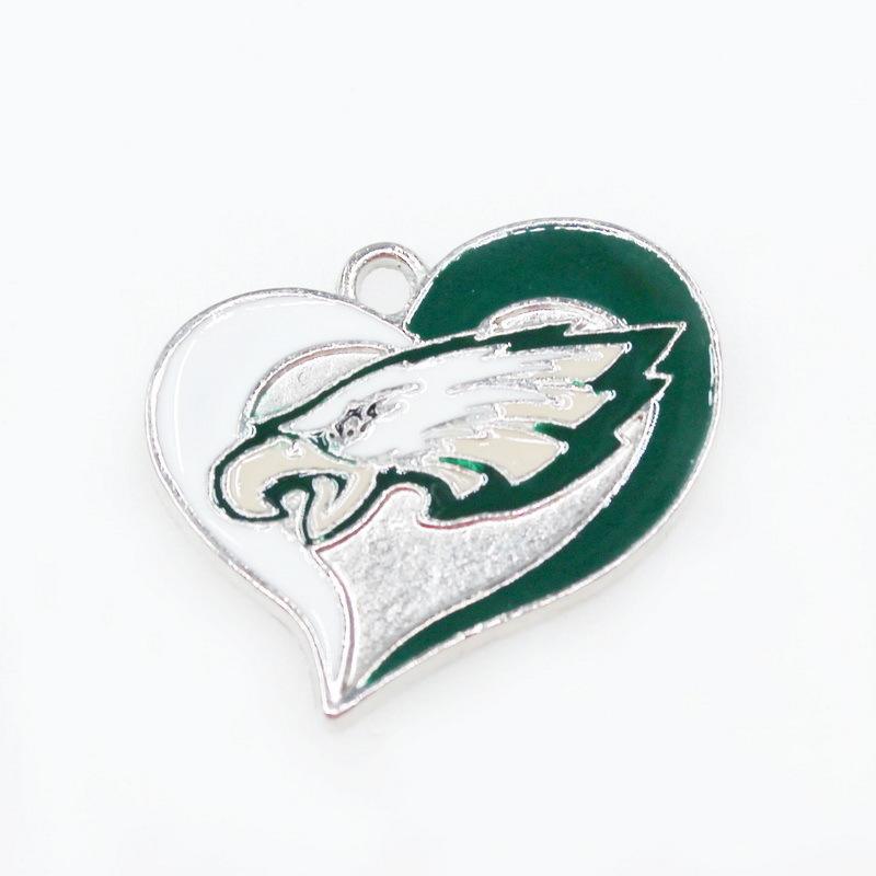 Football Team Logo Heart Earrings –  Game Day Accessories & Gift for Sports Fan