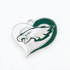 Football Team Logo Heart Earrings –  Game Day Accessories & Gift for Sports Fan