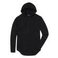 Elongated Long Sleeve + Hood // Black