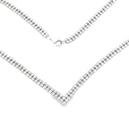 7.00ct Diamond Tennis Necklace 14KT White Gold