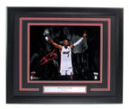 Dwayne Wade Autographed 11x14 Photo Miami Heat Framed Fanatics