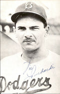 Vic Lombardi Dodgers d. 1997 Signed/Autographed 3x5  Photo 178570