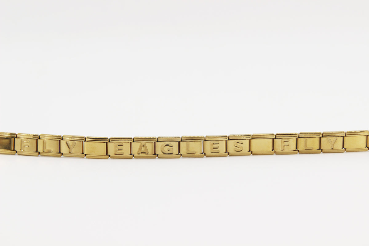 GO BIRDS  Italian Charm Bracelet -Game Day & Special Gift for Eagles Fans