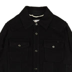 Black Logo Button Down Overshirt