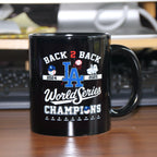 Los Angeles Dodgers Back-to-Back Champions Mug – World Series Ceramic Coffee Cup, Fan Collectible Gift