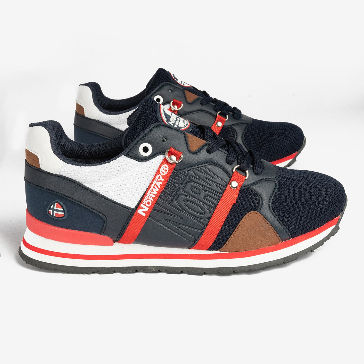 Cole Sneaker // Navy + Red