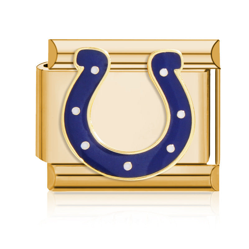 Football Team Logo Italian Charm Bracelet – Custom Gifts for Fans
