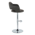 Margarite - Contemporary Ajustable Barstool With Swivel (Set of 2)
