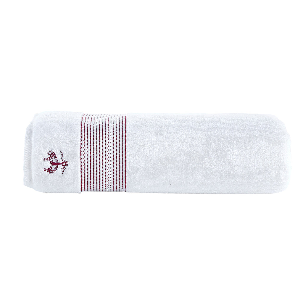Brooks Brothers Rope Stripe Border // Bath Sheet