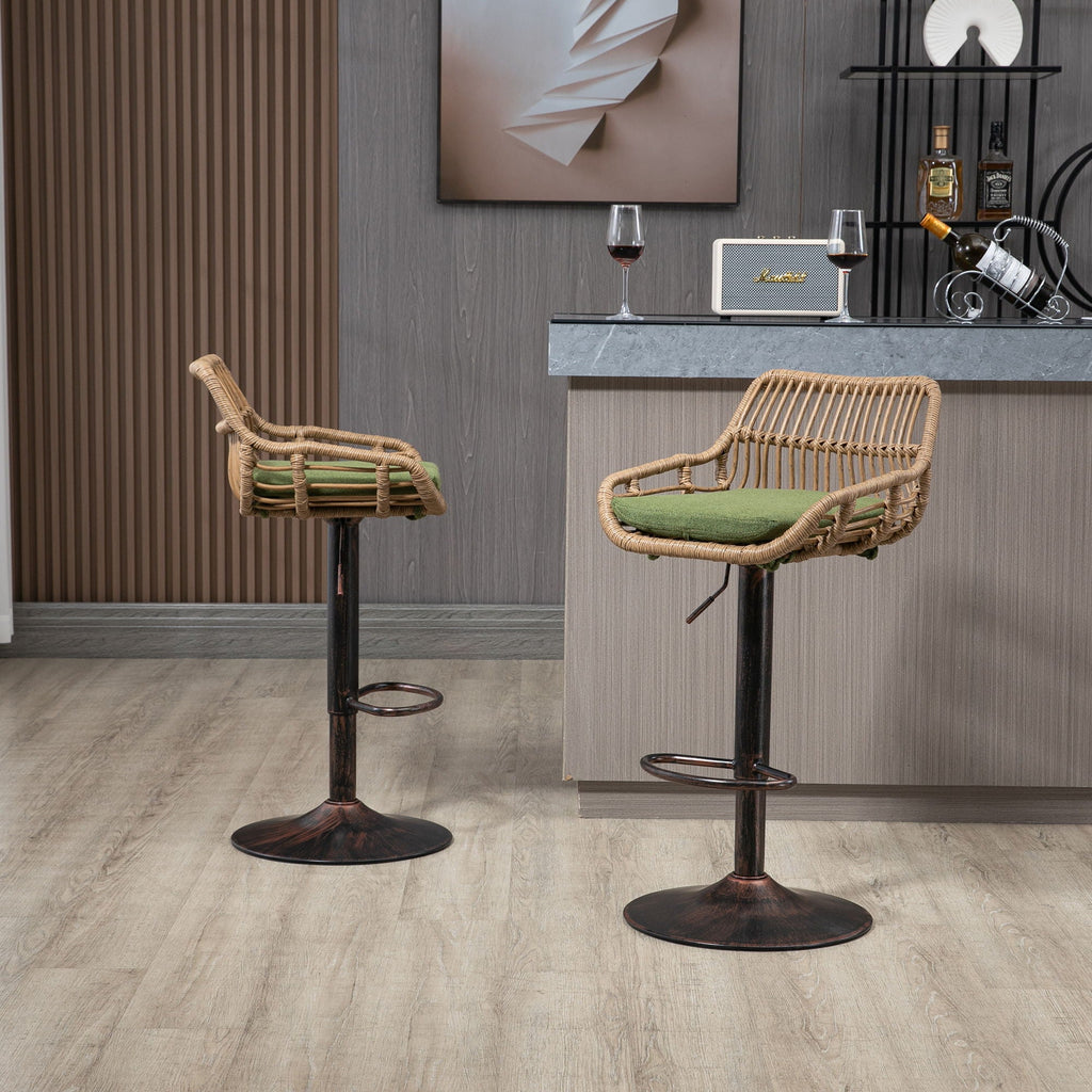 Modern Swivel Bar Stools Adjustable Counter Chairs