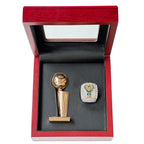 2021 Milwaukee Bucks Championship Ring and Trophy – #34 Tribute Commemorative Replica