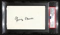 George Burns Signed 3x5 Index Card Comedian, Actor, Writer PSA/DNA 184351