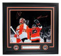 Carter Hart/Travis Konecny Dual-Autographed 16x20 Photo Flyers Framed Fanatics