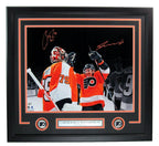 Carter Hart/Travis Konecny Dual-Autographed 16x20 Photo Flyers Framed Fanatics