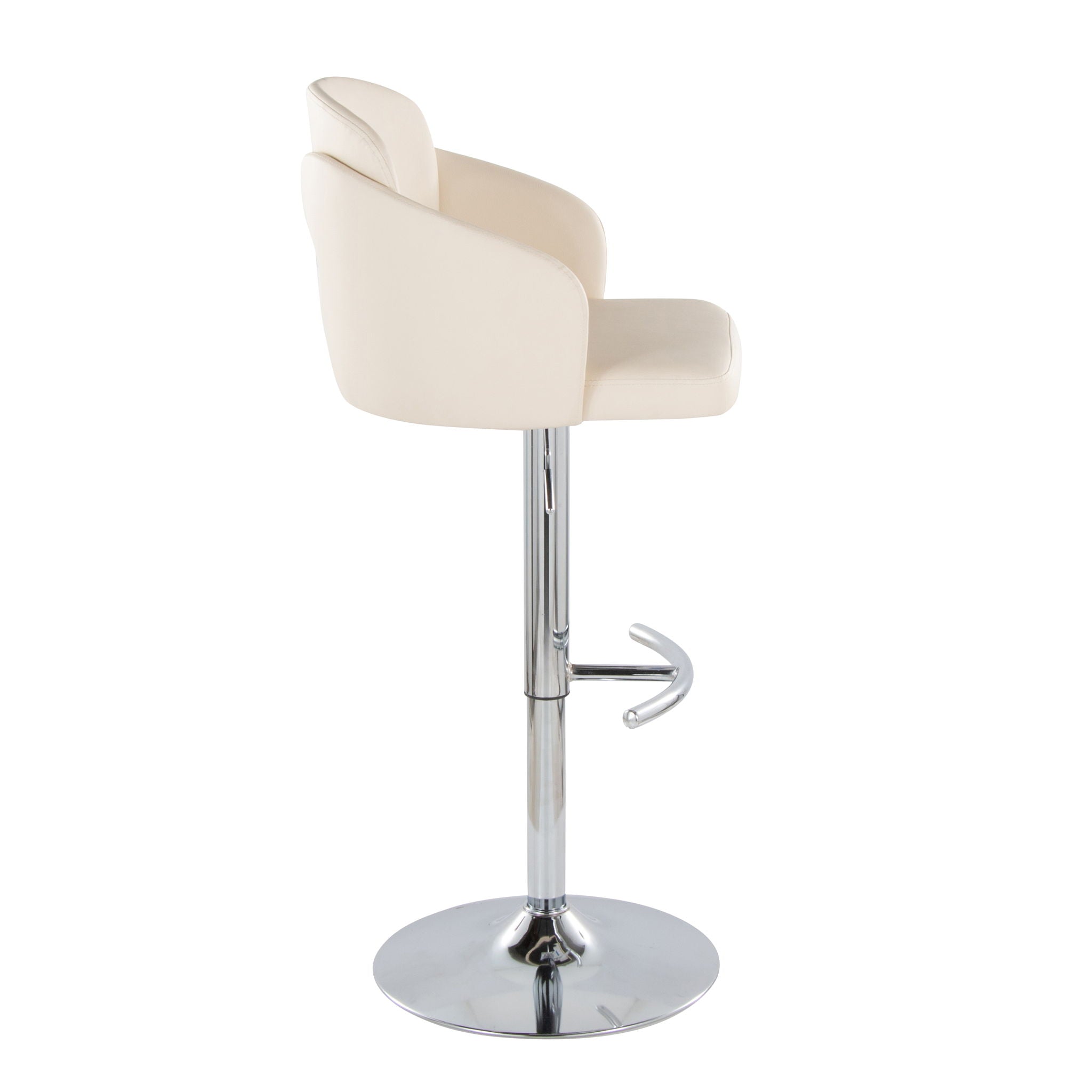 Dahlia - Contemporary Adjustable Barstool With Swivel (Set of 2)